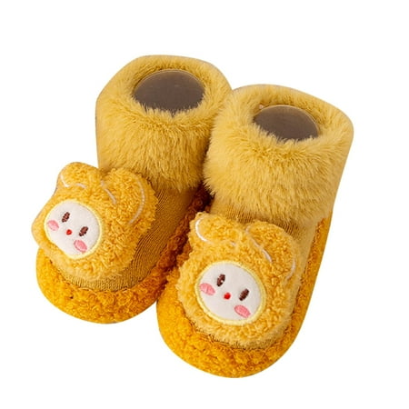 

Footwear Winter Toddler Shoes Soft Bottom Indoor Non-Slip Warm Floor Cute Animal Socks Shoes