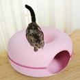 thumbnail image 3 of Cueva de gato de fieltro Zulema Hideaway verano transpirable resistente a los ñazos Rosa, 3 of 8
