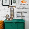 thumbnail image 2 of Carpa LED iluminada con letras elásticas de estilo industrial vintage, 2 of 7