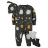 Modern Moments by Gerber Baby Boy Coverall & Accessory Set, 4-Piece, Newborn-3/6 Months