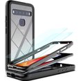 thumbnail image 1 of ATTOE for TCL 10L Case,TCL 10 Lite Case with HD Screen Protector [2PCS], Full-Body Protective Slim 2 in 1Cover Case, Clear Back Shockproof Bumper Case for TCL 10L 6.53" KS-Black, 1 of 7