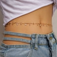thumbnail image 3 of Waist Chain Geometric Shape Decorative Bohemia Style Adjustable Extended Length Waist Belt Gift, 3 of 8