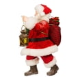 thumbnail image 4 of Kurt S. Adler Fabrich√© Wreath and Lantern Santa, 10.5-Inches, Multi-Colored, 4 of 4
