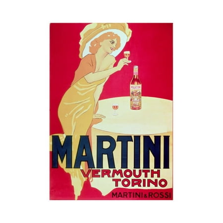 Poster Advertising Martini Vermouth, Torino, 1900 Print Wall (Best Vermouth For A Martini)