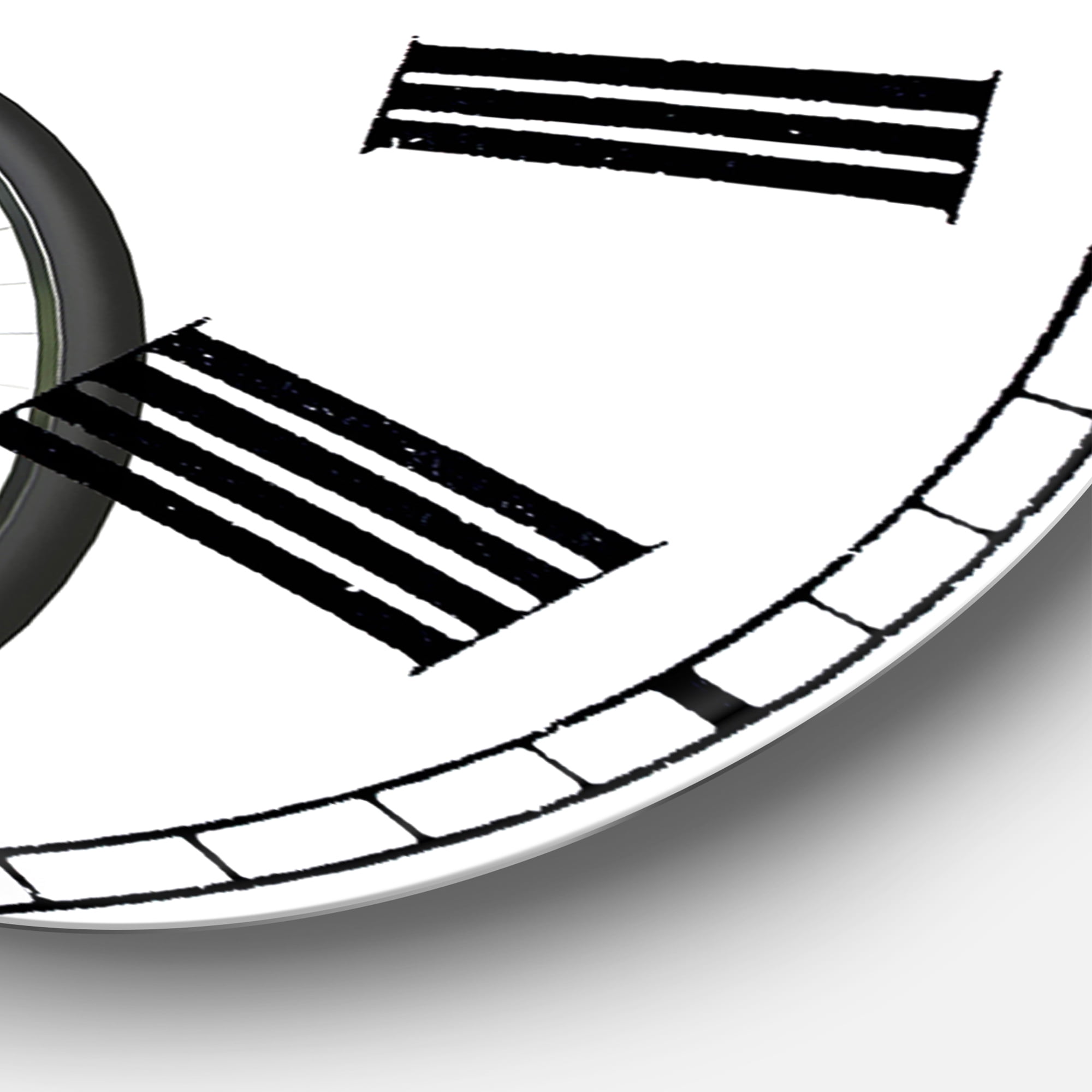 Designart 'Riding Bikes' Large Modern Wall Clock