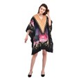 thumbnail image 4 of Black Women's Plus Size Tunic Dress for Women Casual Short Caftan Dresses Tunics for Plus Size Ladies Kimono Online by Oussum, 4 of 6