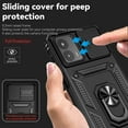 thumbnail image 4 of for Moto G 5G 2023 Case with Slide Camera Cover HD Screen Protector [ Grade 16ft. Drop Tested]  Ring Holder Kickstand Protective Phone Case for Motorola Moto G 5G 2023, Black, 4 of 17