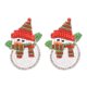 thumbnail image 1 of Parches de diamantes de vidrio Vhermosa con cuentas 2 piezas para ropa y bolsos Glamour Sparkling Snowman Embroidery, 1 of 8