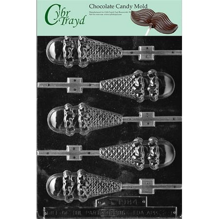 Ice Cream Cone Cupcake Pans (Cybrtrayd Life of the Party K029 Double Dipper Ice Cream Cone Lolly Chocolate Candy Mold in Sealed Protective Poly Bag Imprinted with Copyrighted Cybrtrayd Molding)