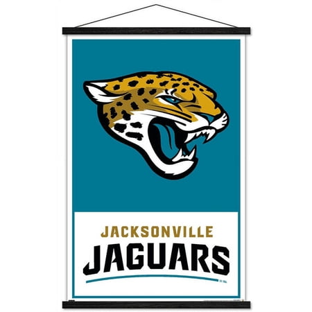 NFL Jacksonville Jaguars – Logo 21 Wall Poster with Magnetic Frame 22.375 x 34