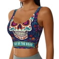 thumbnail image 2 of Balery Dead Day Party Sujetadores deportivos con espalda cruzada para mujer, acolchados, sin costuras, de alto impacto, ideales para yoga, gimnasio, entrenamiento y fitness.-Medium, 2 of 8