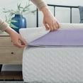 thumbnail image 3 of Lucid Lavender and Gel Covered Memory Foam Mattress Topper, 4 inch, Queen, 3 of 5