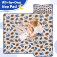 thumbnail image 4 of Beige Background Football Helmets Pattern Toddler Nap Mats for Kids Preschool,Sleeping Mat Bag or Kids,Toddler Sleeping Bag,Toddler Nap Mat or Daycare, 4 of 6