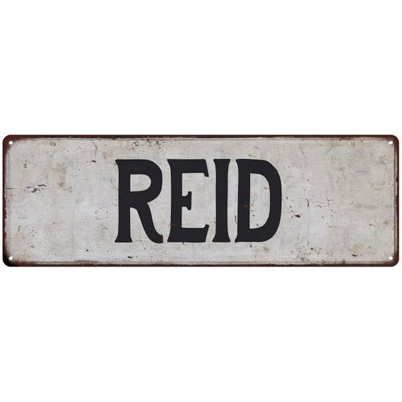 REID Vintage Look Rustic Chic Metal Sign 8x24 108240036051
