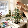 thumbnail image 4 of DIY Beaded Christmas Tree Kit, Handmade Holiday Craft Set, Colorful Beads and Wire Holiday Craft Set for Adults, Tabletop Decor Holiday Xmas Gift, Family Christmas Activity, 4 of 8