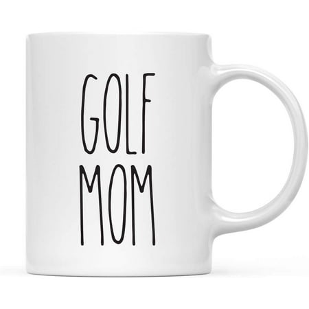 

CTDream Simple Rustic Farmhouse Kitchen Decor 11oz. Ceramic Coffee Tea Mug Gift Golf Mom 1-Pack