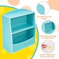 thumbnail image 5 of Wood 2 Tier Toy Storage Organizer Bookshelf and Toy Organizer, Book Display Shelf for Kids Rooms Playroom, Nursery, 5 of 6
