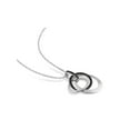 thumbnail image 4 of 1/5 Carat (Ctw) Black Diamond Circle Pendant Necklace in Sterling Silver with Chain for Women, 4 of 6