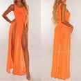 thumbnail image 3 of Swimsuit Cover Up Breathable See-through Mesh Solid Color Beach Cover Up for Swimming Pool, 3 of 7