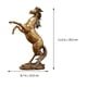 thumbnail image 2 of 1 adorno de caballo de resina., 2 of 3