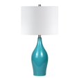 thumbnail image 1 of Henn&Hart 14" Green Porcelain/Fabric Table Lamp, 1 of 9