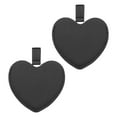 thumbnail image 1 of Uxcell 2Pcs Espejo de bolsillo pequeño para bolso, espejo compacto de maquillaje de acero inoxidable con funda de cuero (Negro), 1 of 7