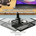 thumbnail image 4 of Space Saving Under Desk Drawer Organizer Tray Multifunctional Metal Wire Basket, 4 of 7