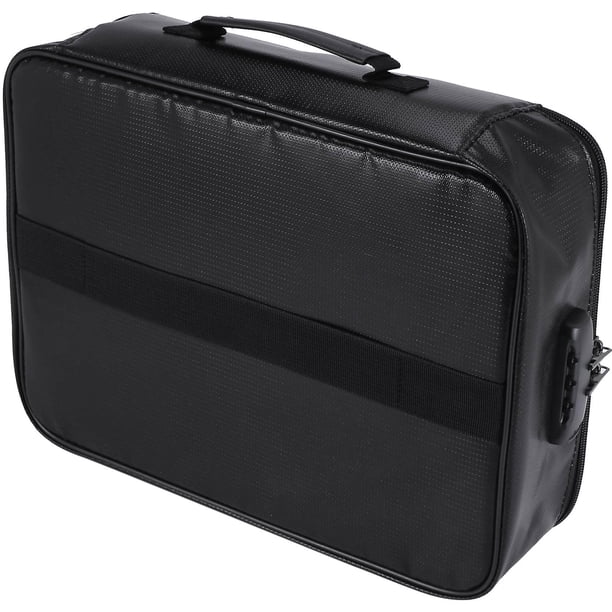 Bolsa de almacenamiento de documentos ignífuga, billetera de transporte, almacenamiento de documentos portátil de varias capas, adecuada para