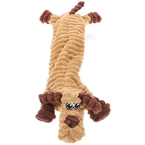 Cute Dog Toy Cartoon Shape Molar Toy Puppy Squeaky Toy Stuffed Plush Animal Squeaky Toy for Dog