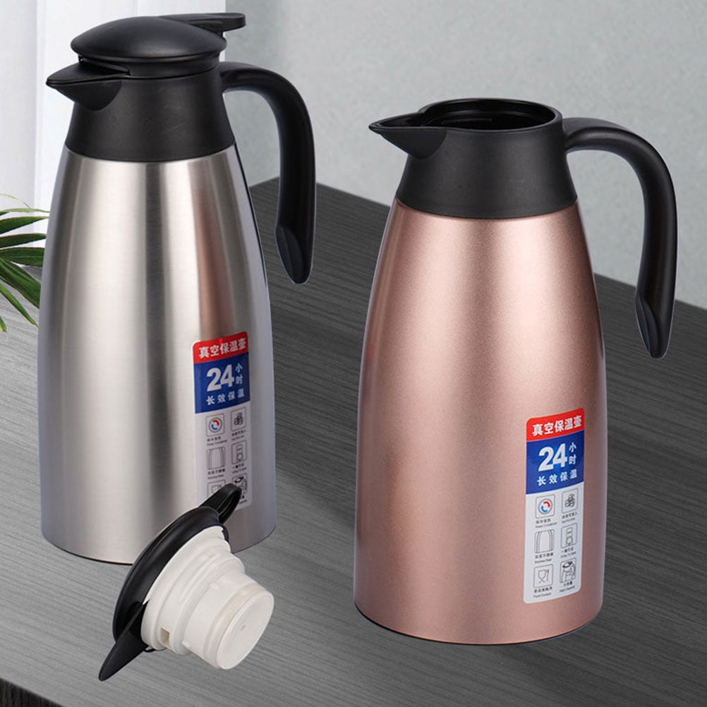 HONMEET 2L Insulated Hot Liquid Pitcher, Thermal Carafe for Home, Office & Kitchen, Vacuum Flask, 11x5.1x5.1in
