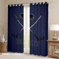 thumbnail image 2 of Feelyou Eat Hockey Sleep Curtains Pack of 2 (42x84 Each), Ball Game Curtains Blackout, 2 of 6