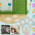 Xipoxipdo Clearance! Easter Bunny Footprint Wood Easter Morning Bunny ...