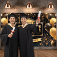 thumbnail image 6 of Gold & Black Class of 2026 Banner  Graduation Backdrop Glitter Graduation Display for High School Graduation Party College Graduation Ceremony Photo Shoot, 6 of 8