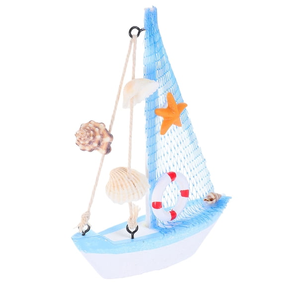 Minkissy Nautical Party Favors Wood Nautical Boat Ornament For Event Planners 1 Piece