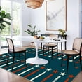 thumbnail image 3 of Retro Red Beige Stripes Blue Stars Area Rugs 4x7ft Rug Five-Pointed Star Pattern Independence Day American Flag Rugs Washable Non-Slip Carpet for Living Room Bedroom Office Entry Foyer, 3 of 6