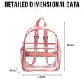 thumbnail image 2 of Mochila transparente Mochilas transparentes de PVC para almacén, escuela, trabajo, viajes, universidad, para niños, niñas, 30*23*14 cm, 2 of 8
