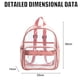 thumbnail image 2 of Mochila transparente Mochilas transparentes de PVC para almacén, escuela, trabajo, viajes, universidad, para niños, niñas, 30*23*14 cm, 2 of 8