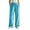 Sky Blue, variant on ClodeEU Women's Elastic Waist Fleece Wide Leg Lounge Pants ,Warm Winter Homewear Sleep Bottoms With Pockets ,Women's Plus L