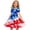 Multicolor, variant on Amidoa Girl Dresses Swing A-Line Short Sleeve 4th of July Dress Summer Casual Sundress for Kids Multicolor Size 5T