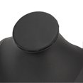 thumbnail image 3 of Présentoir à colliers en cuir PU et flanelle pour magasin de détail, noir, 3 of 4