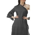 thumbnail image 2 of Moomaya Designer Printed One Shoulder Bell Sleeve Kurti w/ Pants Ethnic Clothing Sets For Women, 2 of 7