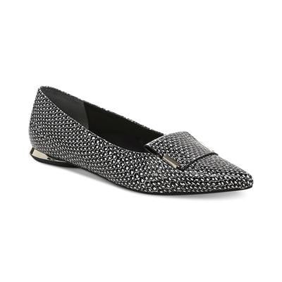 Alfani Womens Samantha Loafer Flats Black White Multi 11M