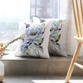 thumbnail image 6 of LALILO Throw Pillow Covers Blue Watercolor Flowers Colorful Artist Bloom Cushion Cover 18" x 18", 2 Pack, 6 of 6