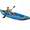 Gradient Sky Blue-1 person, variant on AIKKYS 2 Person Inflatable Kayak,12.5FT Fishing Kayak for Adults,Portable Touring Kayak with Padded Seats,3 Fins,Hand Pump,Carry Bag,450 LBS Capacity,Red & Grey