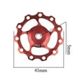 thumbnail image 7 of Windfall Derailleur Pulley, MTB Road Bike 11T/13T Guide Cycling Aluminum Alloy Rear Derailleur Wheel Pulley, 7 of 7