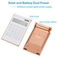 thumbnail image 4 of Uxcell Solar 10 Digit Electronic Standard Function Desktop Calculator, Rose Gold, 4 of 6