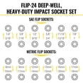 thumbnail image 3 of Juego de enchufes Klein Tools 65626 KNECT Deep Well Impact 3/8 pulgadas, 3 of 6