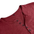 thumbnail image 5 of hoksml Mens Slim Fit Henley Neck T Shirts Short Sleeve Breathable Button Placket Tops for Everyday Wear and Vacation Assorted Colors, 5 of 6