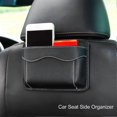 thumbnail image 4 of Car Seat Side Organizer PU Leather Mini Storage Bag Door Mindow Console Seat Back Gap Filler, 4 of 5