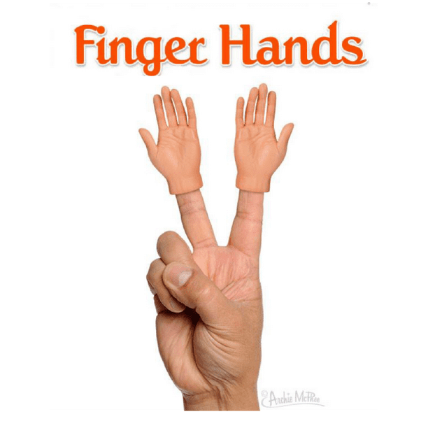 2 Pack Finger Hands Light Skin Tone Finger Puppets Walmart Com